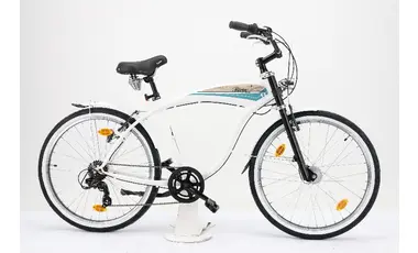 Biria Cruiser 1.0 26 Zoll Herrenfahrrad 7 Gang Kettenschaltung weiB Rahmenhohe 48 cm